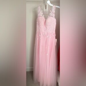 Stacees Candy Pink Gown New with Tags